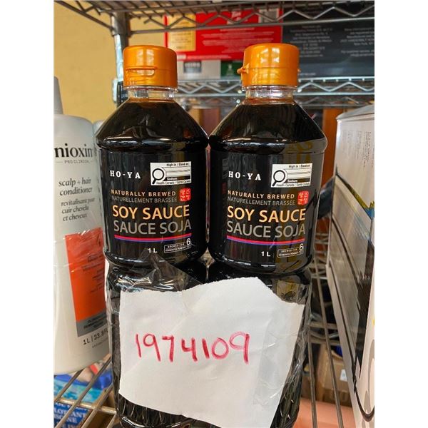 2 BOTTLES OF SOY SAUCE