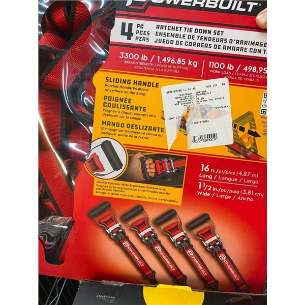 4PC RATCHET STRAP KIT