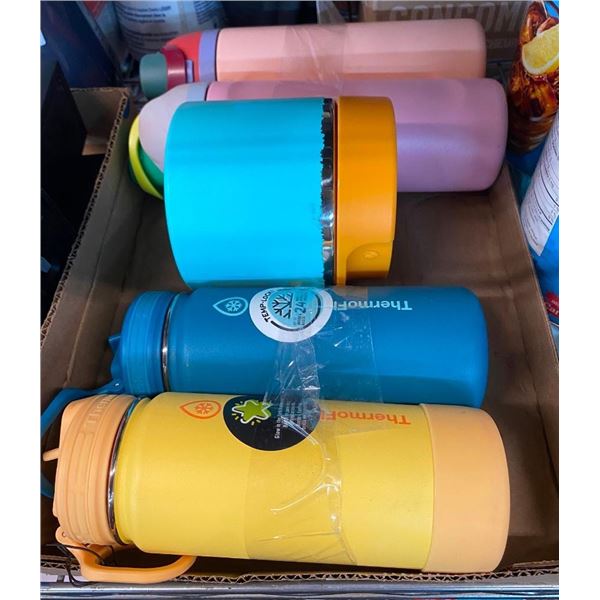 4 THERMAL WATER BOTTLES AND THERMOS