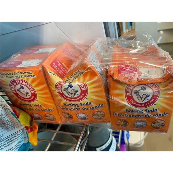 6 BOXES OF BAKING SODA