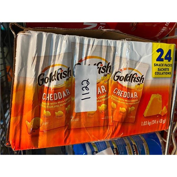 24 PACKS OF GOLDFISH SNACKS