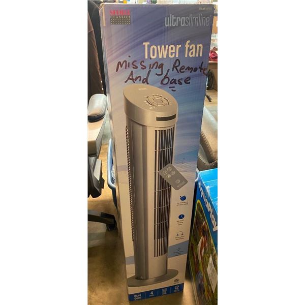 TOWER FAN - MISSING REMOTE AND BASE