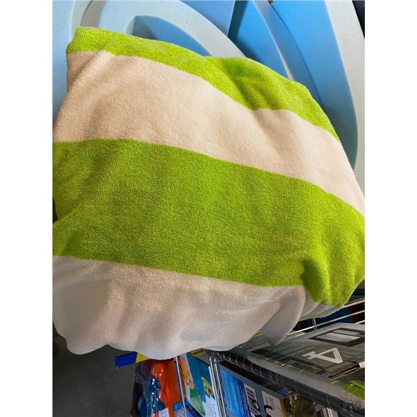 LIME GREEN BEACH TOWEL