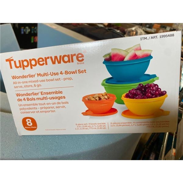 8PC TUPPERWARE SET