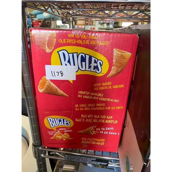 APPROX. 30 BAGS OF BUGLES CHIPS