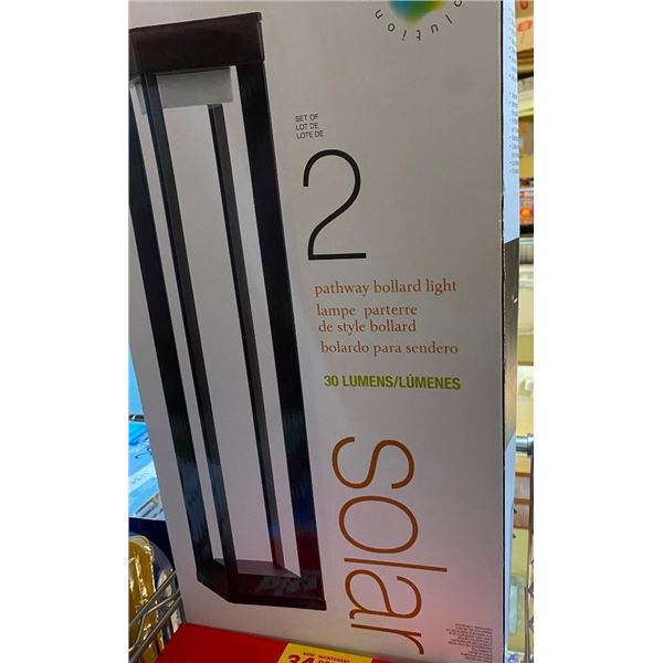 2 SOLAR PATIO LIGHTS