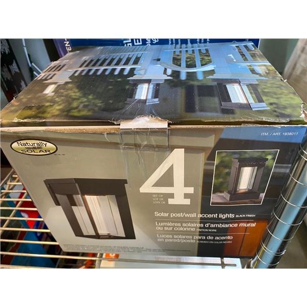 4 SOLAR PATIO LIGHTS