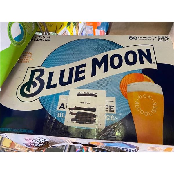 24 CANS OF BLUE MOON 0 PERCENT ALC