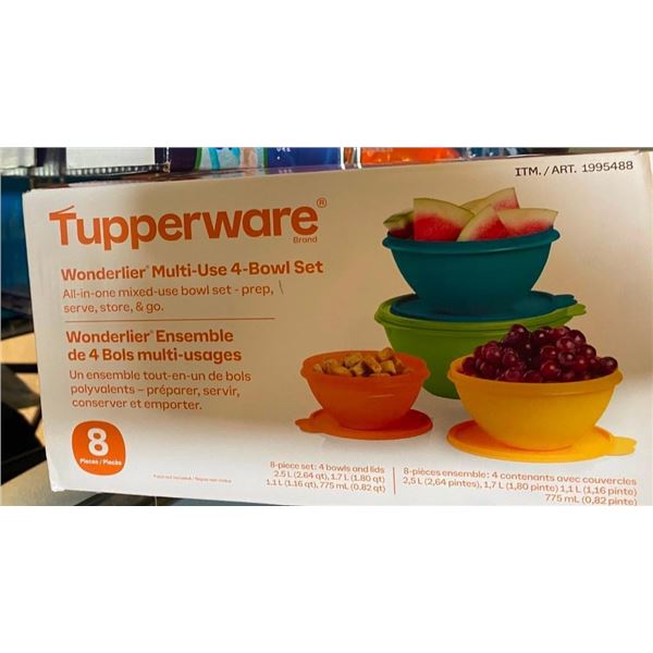 8PC TUPPERWARE SET