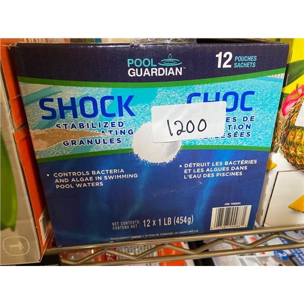 12 POUCHES OF STABILIZED CHLORINATION