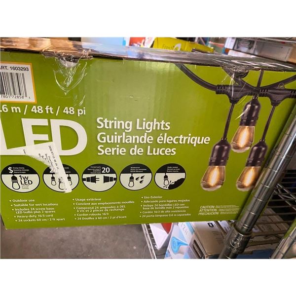 48FT OF LED STRING LIGHTS