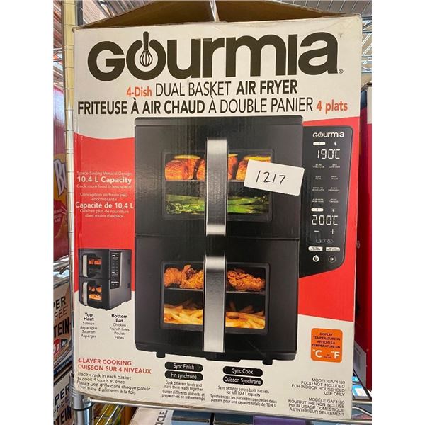GOURMIA DUAL BASKET AIR FRYER
