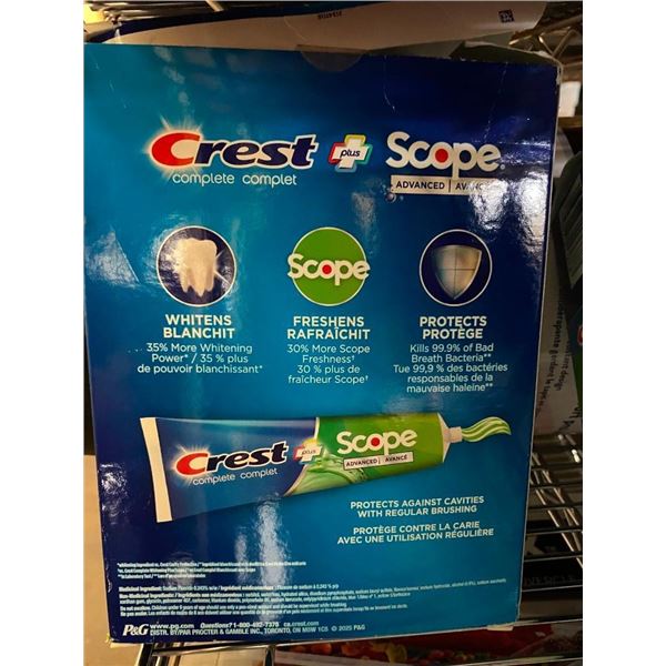 4 TUBES OF CREST TOOTHPASTE