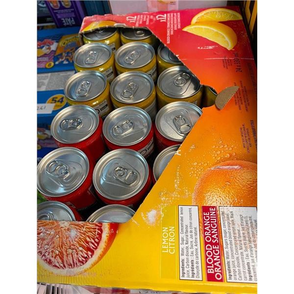 24 CANS OF ASSORTED ITALIAN SPARKLING DRINK