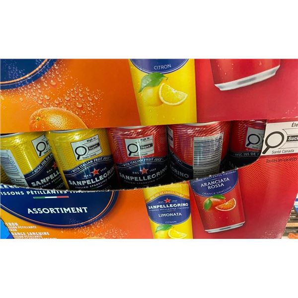24 CANS OF ASSORTED ITALIAN SPARKLING DRINK