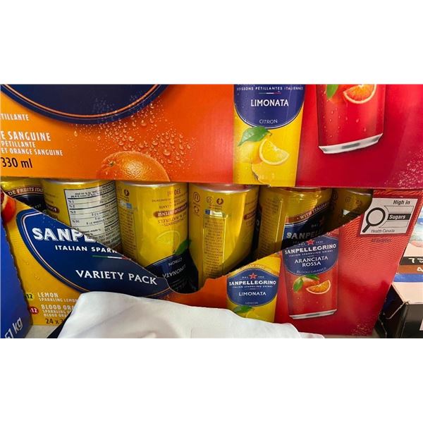 24 CANS OF ASSORTED ITALIAN SPARKLING DRINK