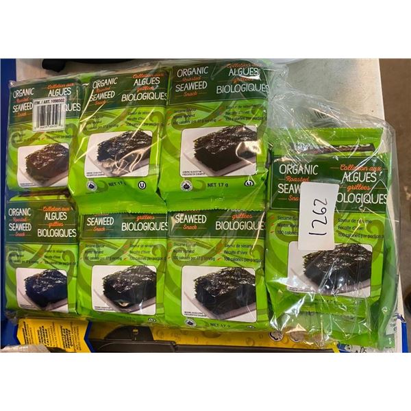 7 BAGS OF ROASTED SEAWEED