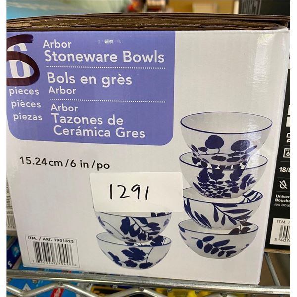 5PC STONEWARE BOWL SET