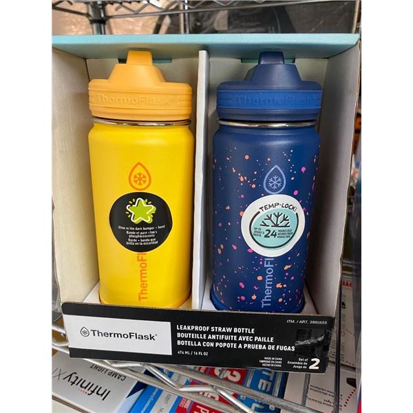SET OF 2 THERMOFLASK WATER BOTTLES