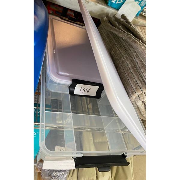 2 PLASTIC SNACK BOXES