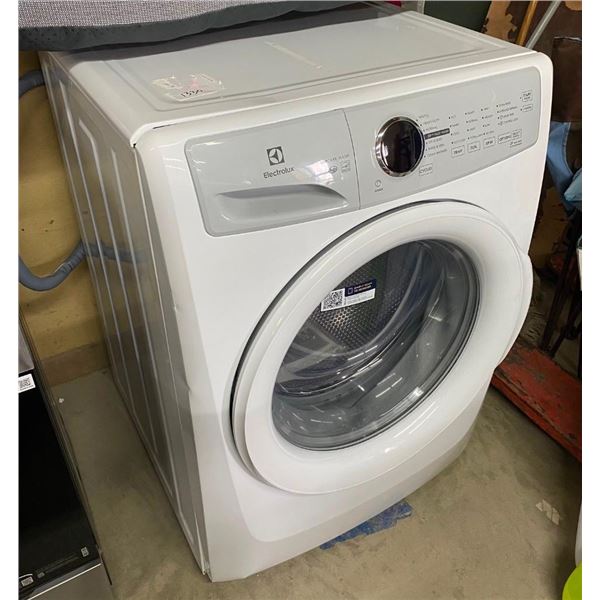 27IN ELECTROLUX WASHING MACHINE - TOP PANEL IS UNHOOKED AND FEW DINGS ON SIDE
