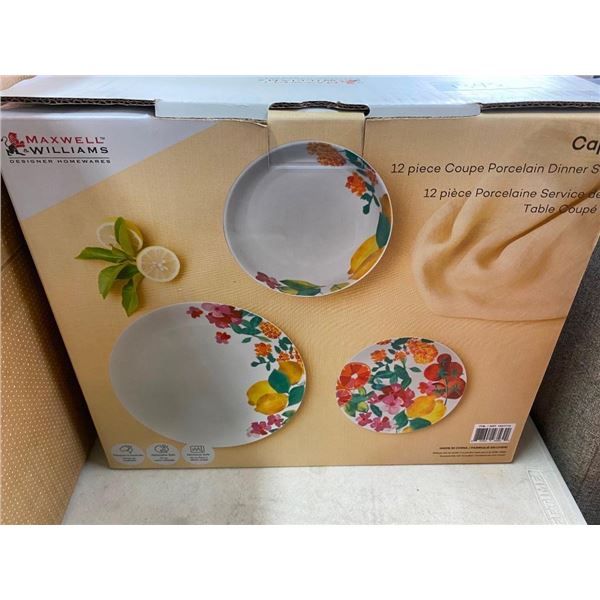 12PC PORCELAIN DINNER SET