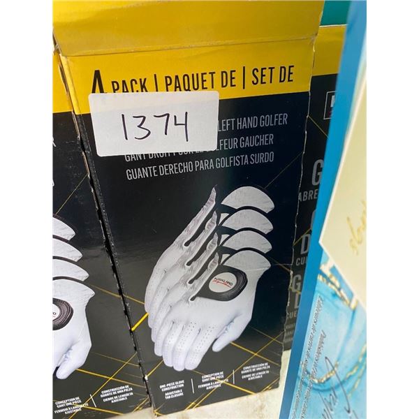 4 PACK OF SIZE S RIGHT HAND GOLF GLOVES