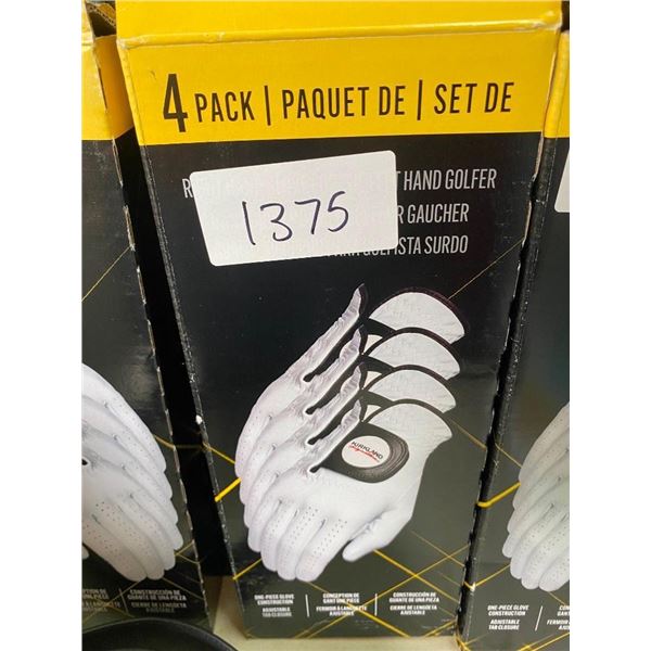4 PACK OF SIZE S RIGHT HAND GOLF GLOVES