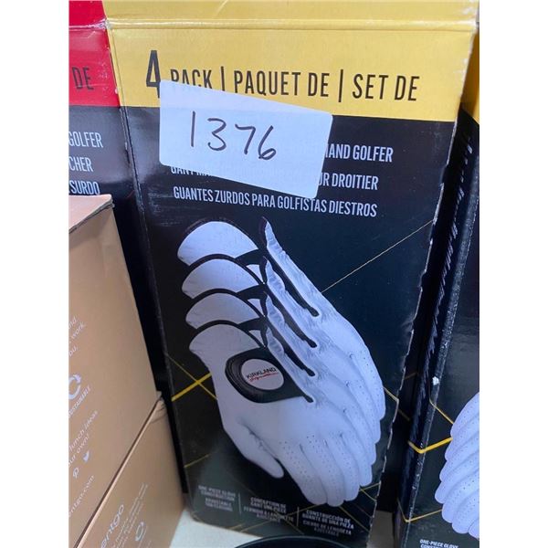 4 PACK OF SIZE S LEFT HAND GOLF GLOVES