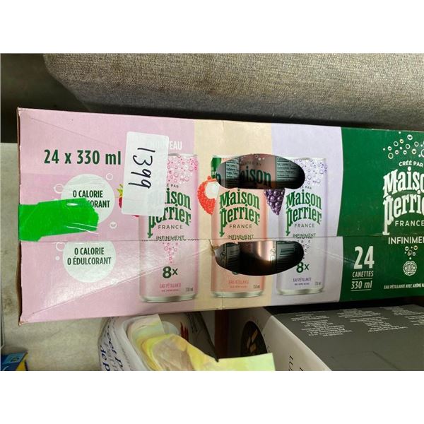24 CANS OF ASSORTED SPARKLING DRINK