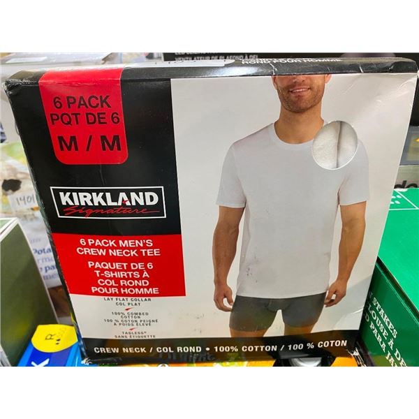 6 PACK OF SIZE M MENS WHITE T-SHIRTS