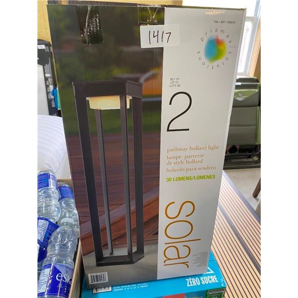 2 SOLAR PATIO LIGHTS