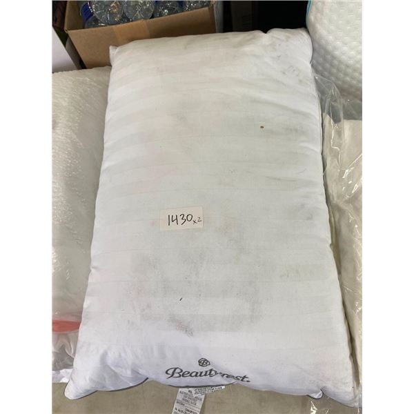 2 BEAUTY REST PILLOWS - NEED CLEANING