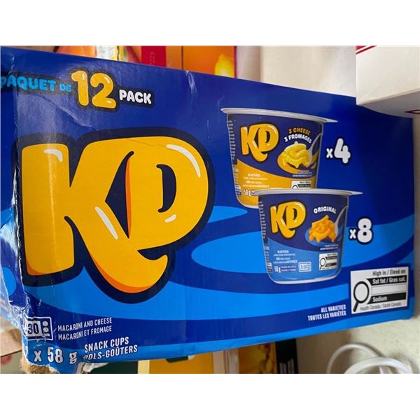 12 KRAFT DINNER CUPS