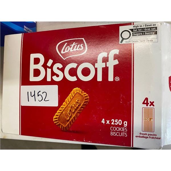 4 SLEEVES OF BISCOFF COOKIES