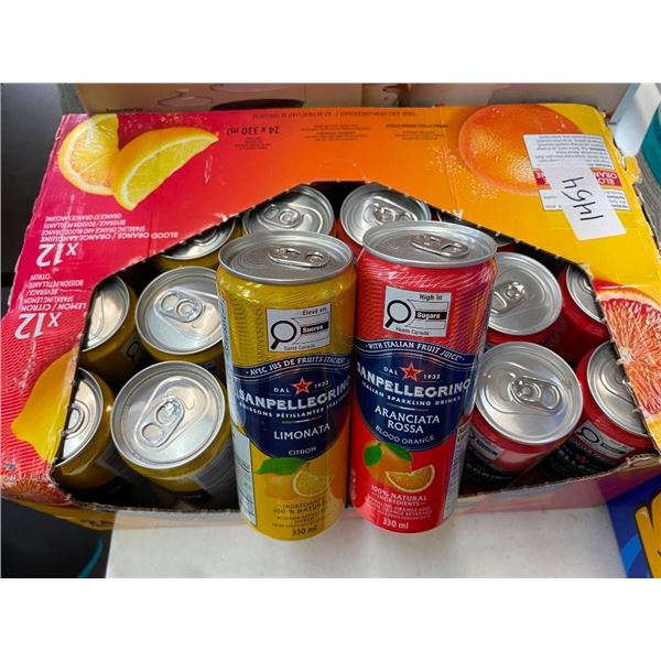 24 CANS OF ASSORTED ITALIAN SPARKLING DRINK