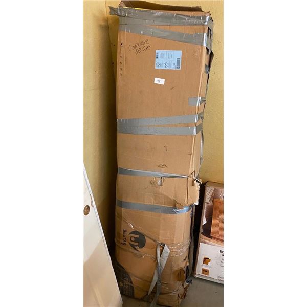 BESTAR CORNER DESK - BOX IS ROUGH - UNSURE IF ALL IS THERE