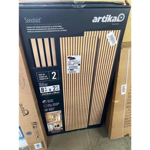 8X2FT ARTIKA SOUND SOFTENING DECORATIVE SLATTED PANEL