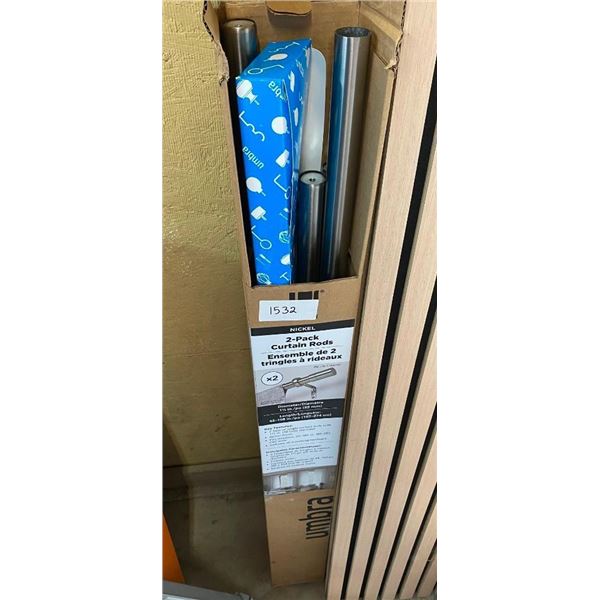 2 PACK OF CURTAIN RODS
