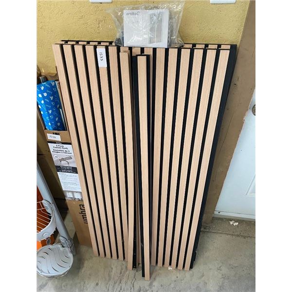 8X2FT ARTIKA SOUND SOFTENING DECORATIVE SLATTED PANEL - OUT OF BOX