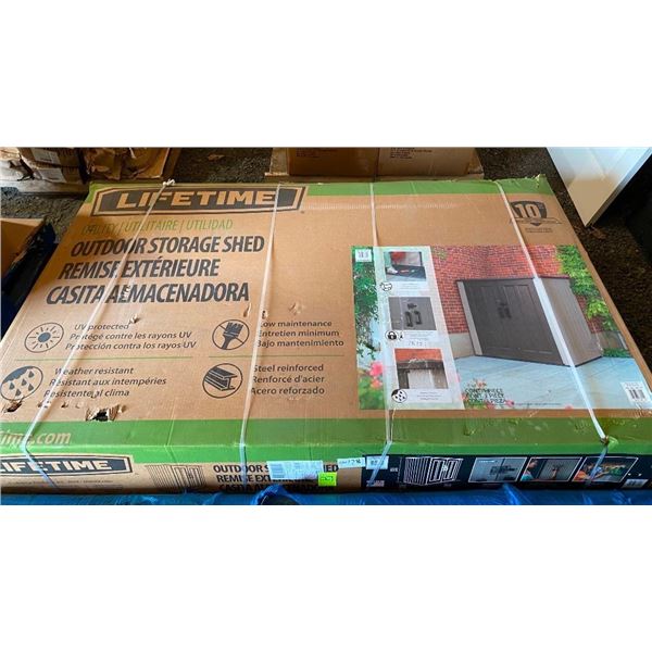 70X43X76IN LIFETIME OUTDOOR STORAGE SHED