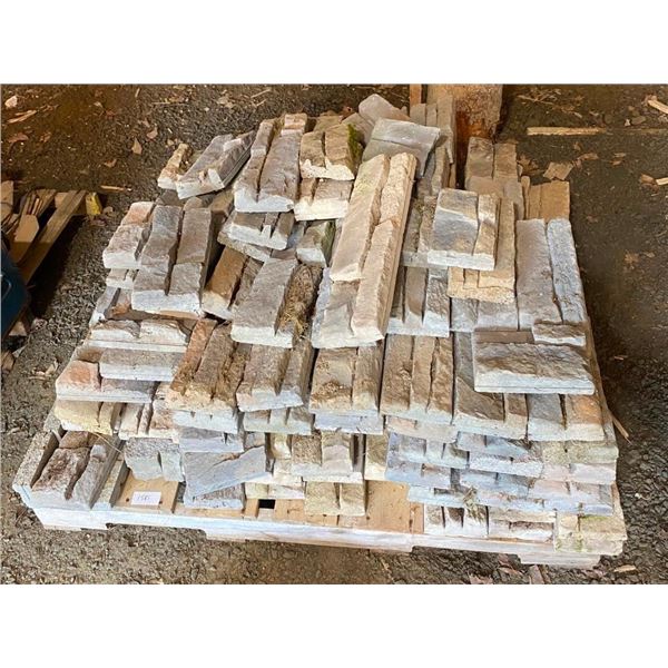 PALLET OF ASSORTED REAL STONE FOR HOUSE TRIM SIDING