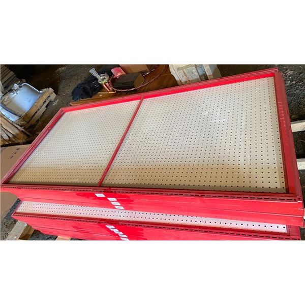 36X76IN PEGBOARD WITH STEEL FRAME