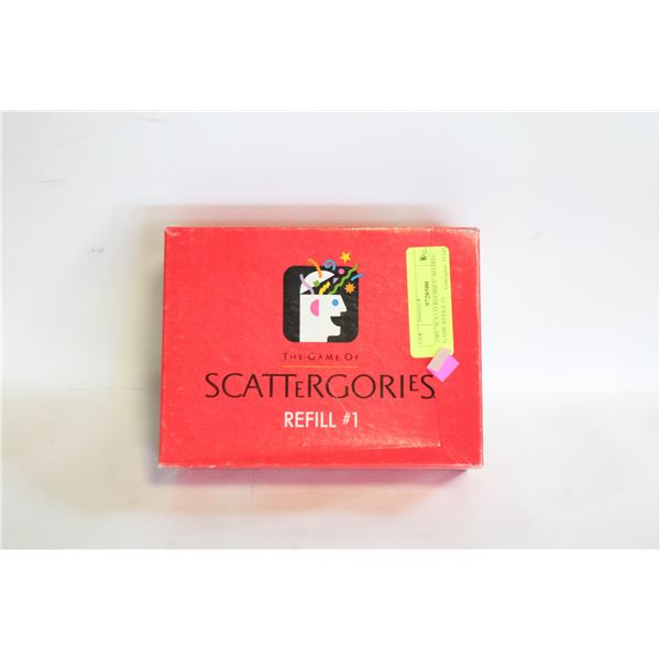 1989 "SCATTERGORIES" BOARD GAME REFILL #1