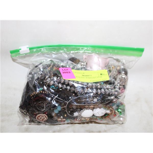 BAG OF ESTATE JEWELRY FOR