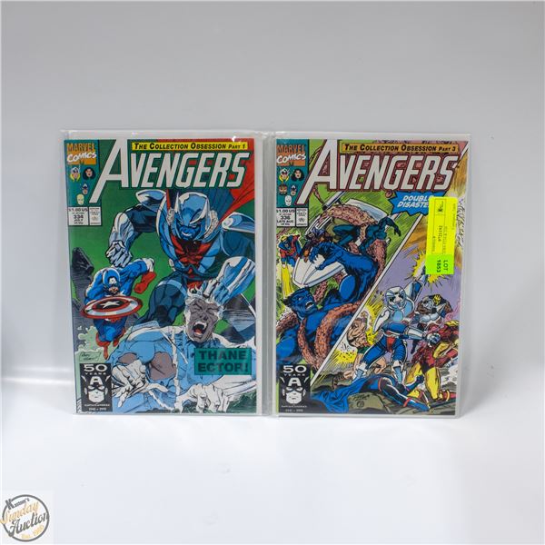 AVENGERS #334 & 336