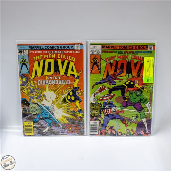 NOVA #3 & 15 COLLECTOR COMICS