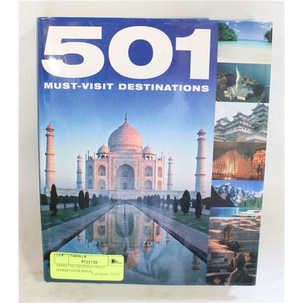 544PG "501 DESTINATIONS" HARDCOVER BOOK