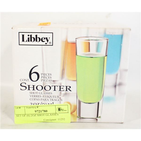 SET OF (6) 2OZ SHOT GLASSES
