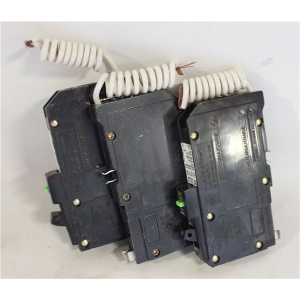 3 SCHNEIDER ELECTRIC SQUARE D QO115AFI 15 AMP